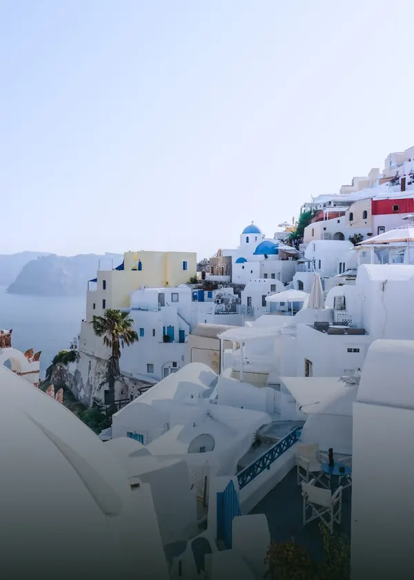 Ilustrasi suasana Santorini